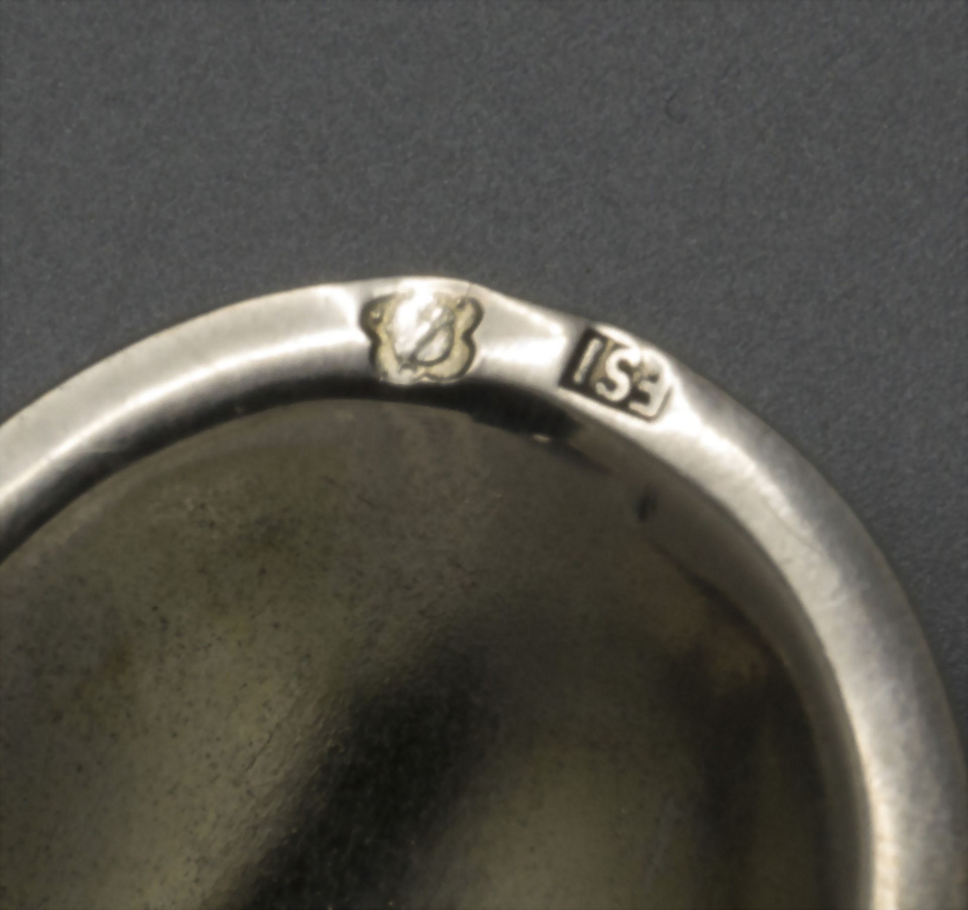 Zahnstocherhalter / A silver toothpick holder, Budapest, um 1900 - Bild 3 aus 3