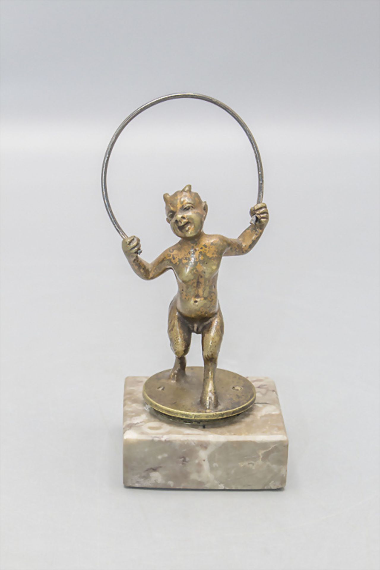 Kleiner Bronze Satyr / Faun / A bronze figure of a satyr, um 1900