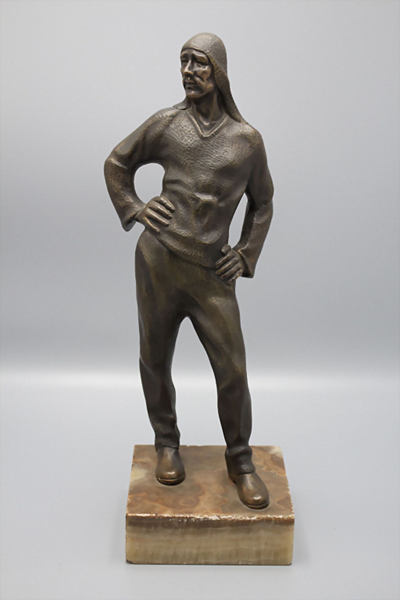 Nach Constantin Meunier (1831-1905), Bronzeplastik 'Hafenarbeiter' / A bronze sculpture 'Dock ... - Image 2 of 6