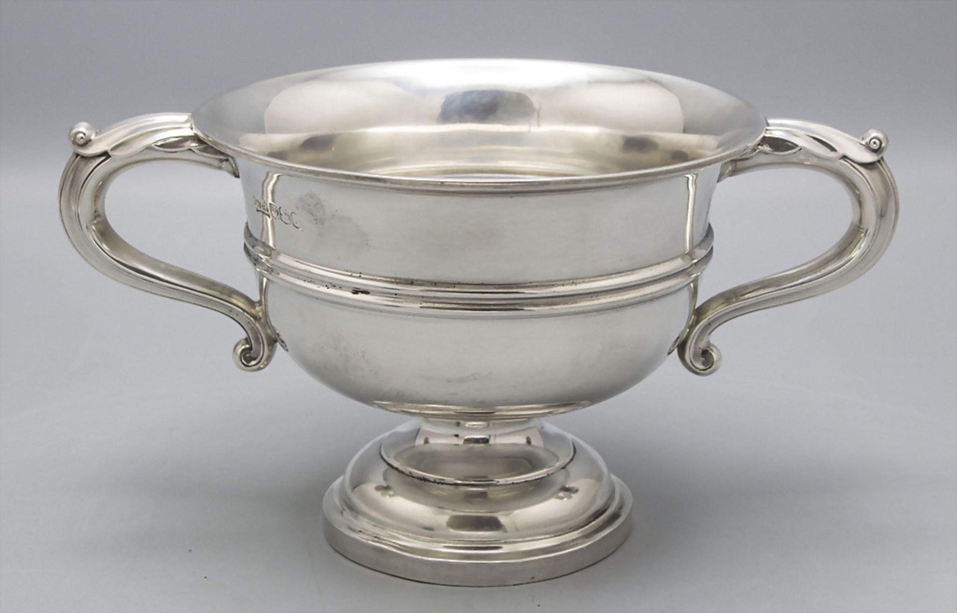 Henkelschale / A silver bowl with handles, Walker & Hall, Sheffield, 1923 - Bild 5 aus 6