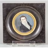 Empire Miniatur 'Herr mit Orden' / An Empire miniature portrait of a gentleman with a medal, ...