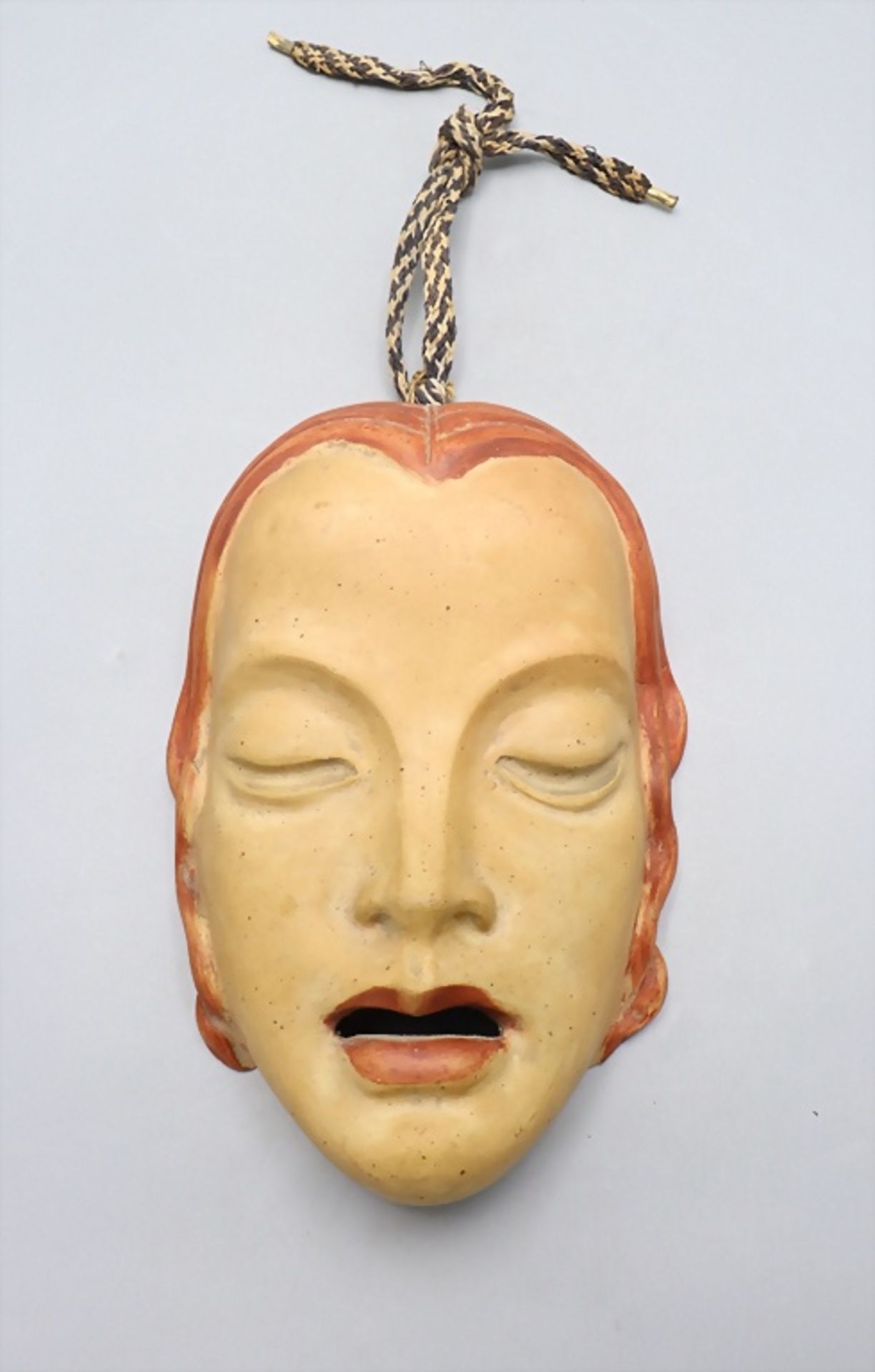 Art Déco Wandmaske / An Art Deco wall mask, Lajos Geörcs (Etrekarcsa-Budapest), um 1930 - Image 2 of 6