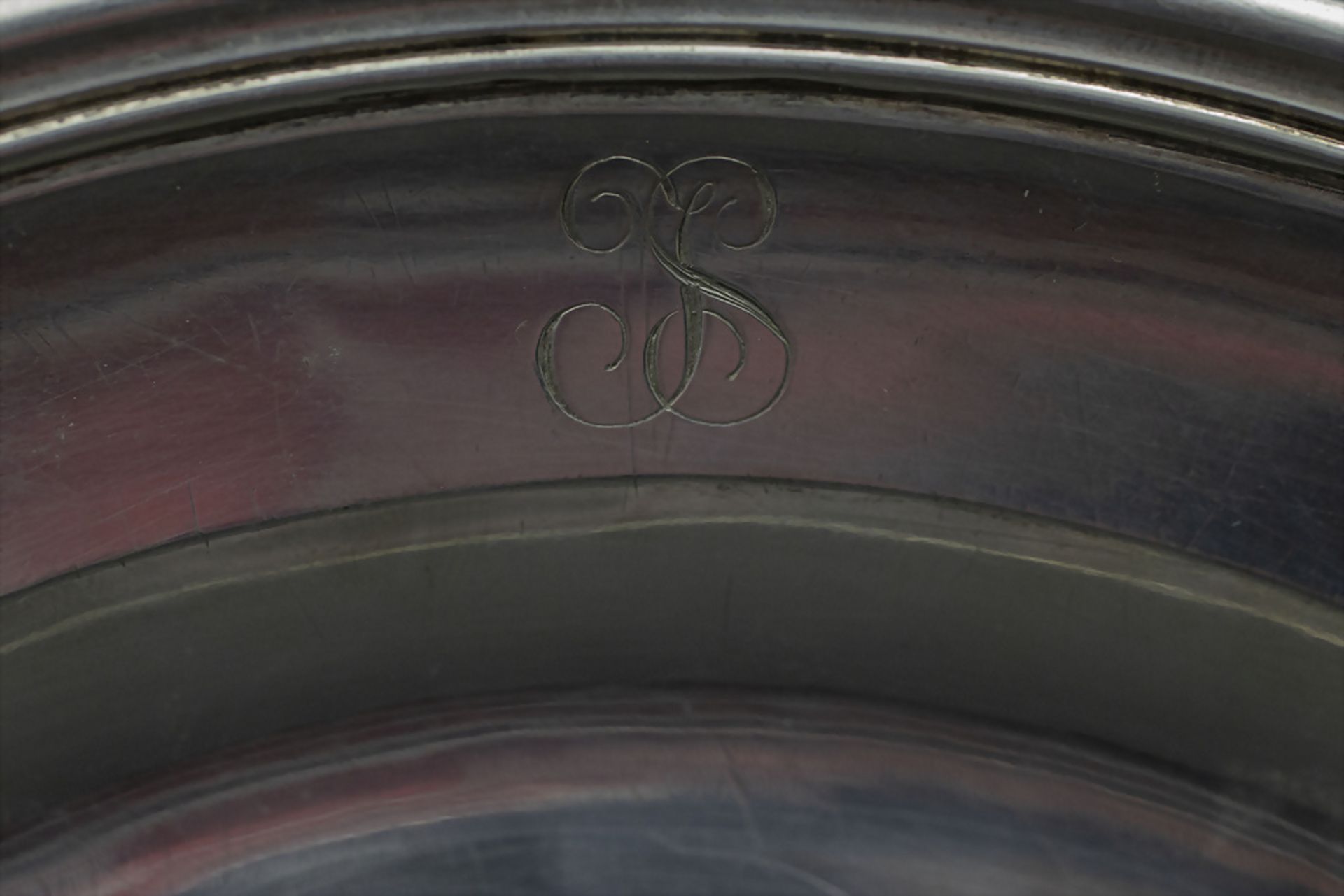 Runde Platte / A silver tray, Désiré Mousset, Paris, um 1865 - Image 4 of 5