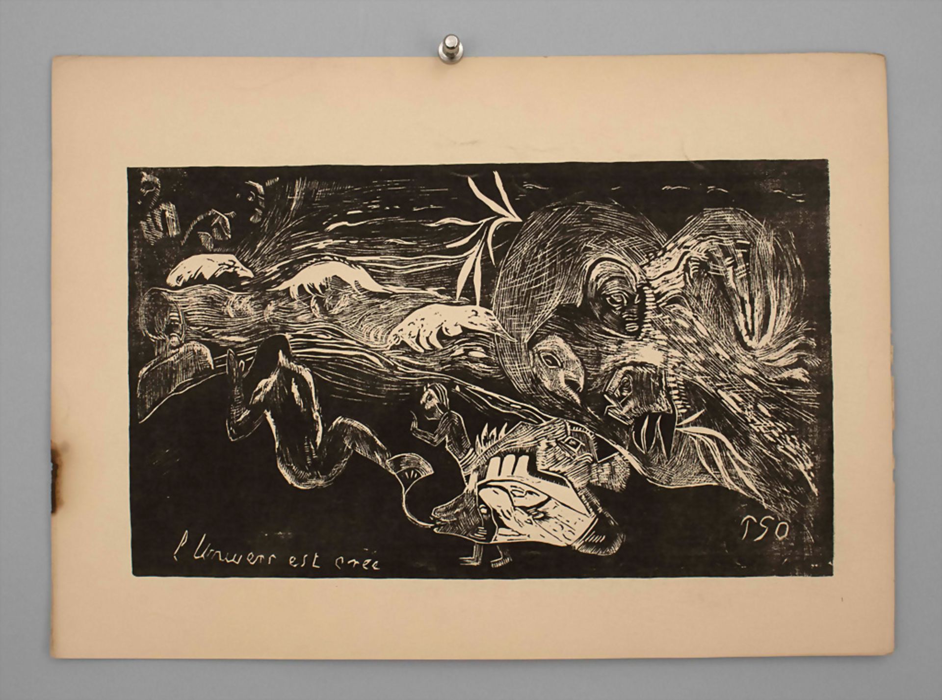 Paul & Pola GAUGUIN (1848-1903/1883-1961), 'L'univers est crée' / 'The creation of the ...