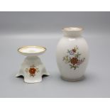 Vase und Kerzenhalter 'Indianische Blume' / A vase and a candleholder with 'Indian Flower', ...