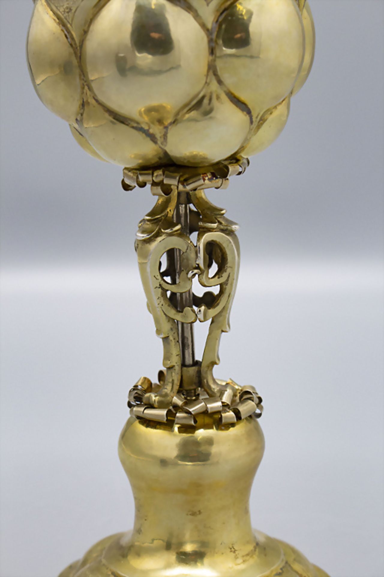 Schlangenhaut-Kelch / A rare silver snake skin chalice, Ulrich Schnell, Augsburg, nach 1642 - Image 3 of 6