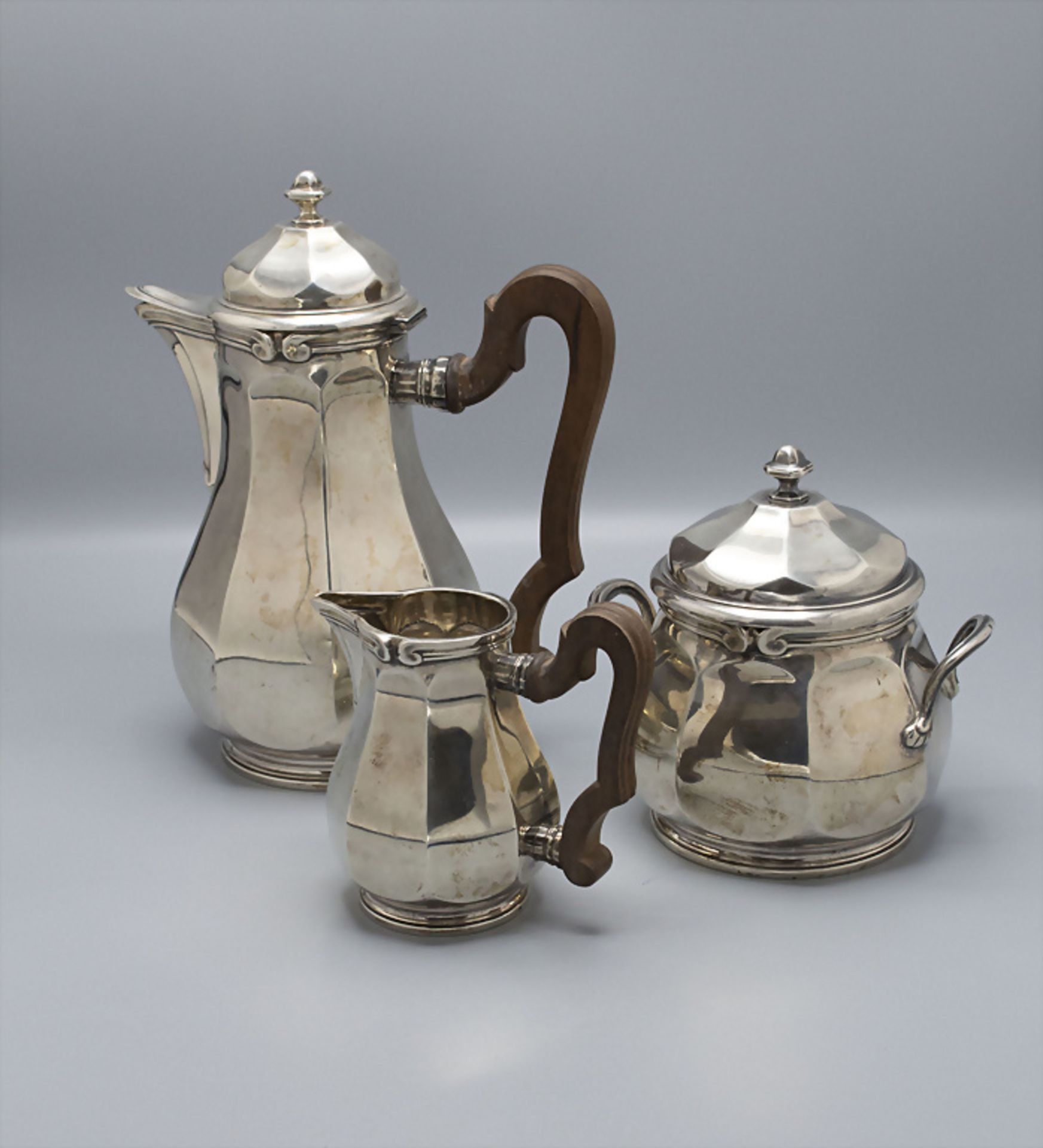 Kaffeekern / A silver coffee set, Tetard & Freres, Paris, um 1920