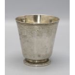 Barock Becher / A Baroque silver beaker, Johann Ludwig Imlin der Ältere, Straßburg/Strasbourg, ...