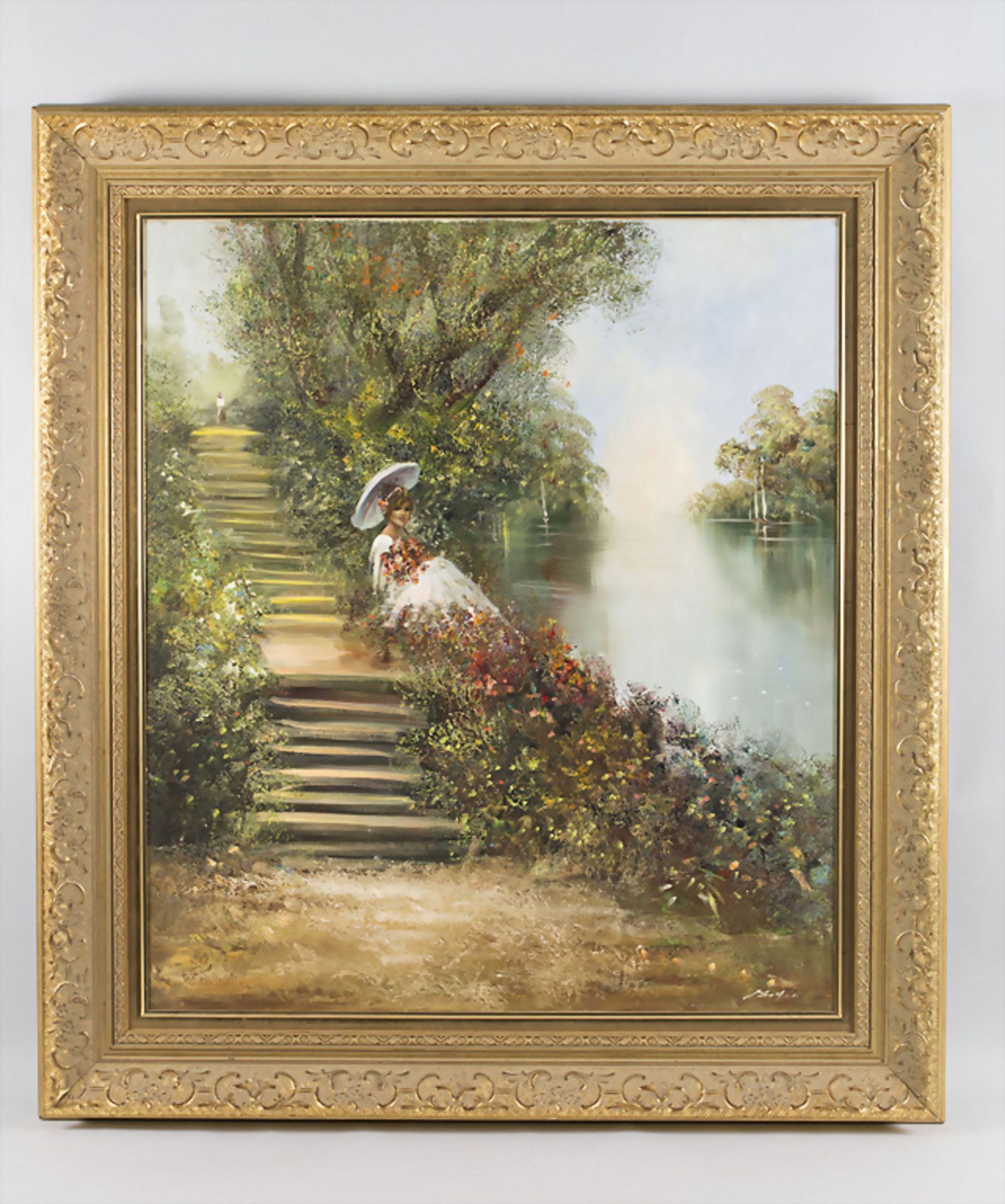 Rahnavardkar Madjid (*1943), Junges Mädchen in Landschaft / Young girl in landscape - Bild 2 aus 5