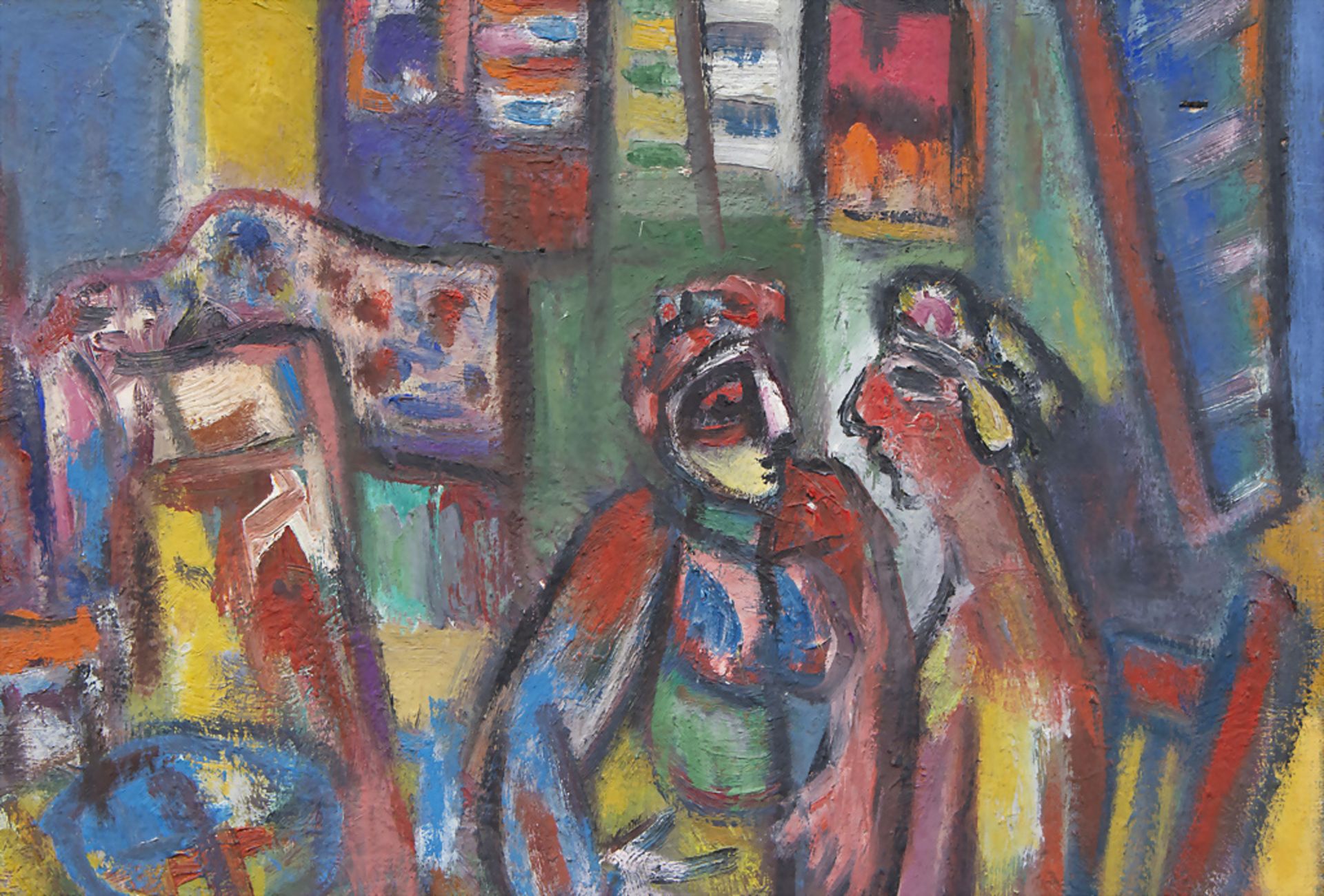 David MESSER (1912-1998), 'Wohnraum mit Paar' / 'Living room with couple', 1965 - Bild 3 aus 5