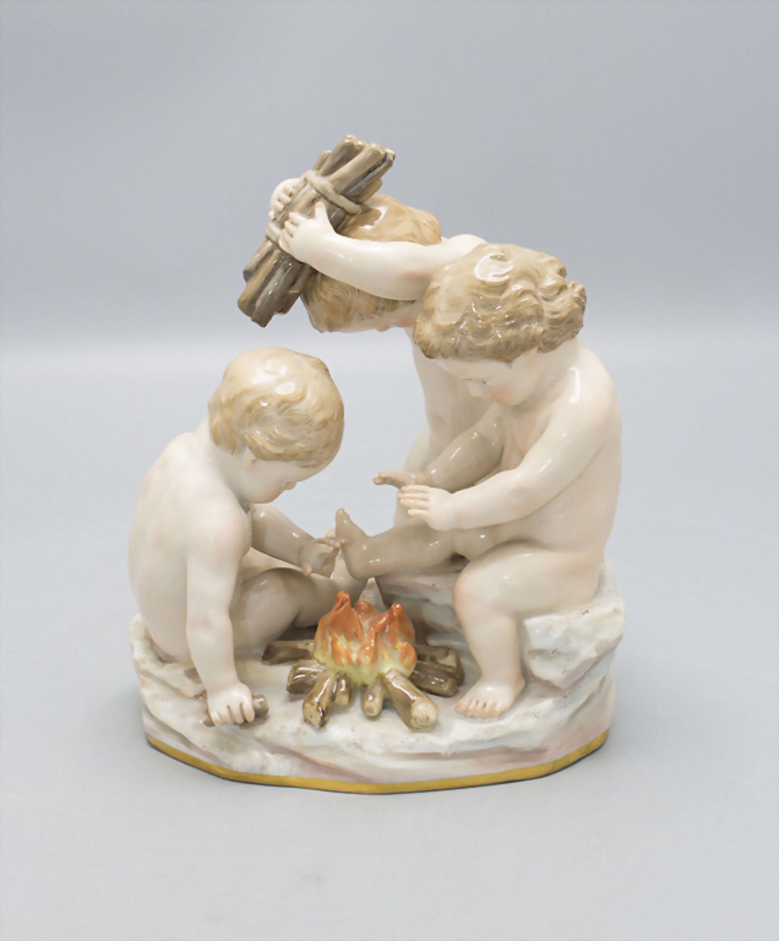 Amorettengruppe Allegorie des Winters / An allegorical group depicting the season of winter, ...