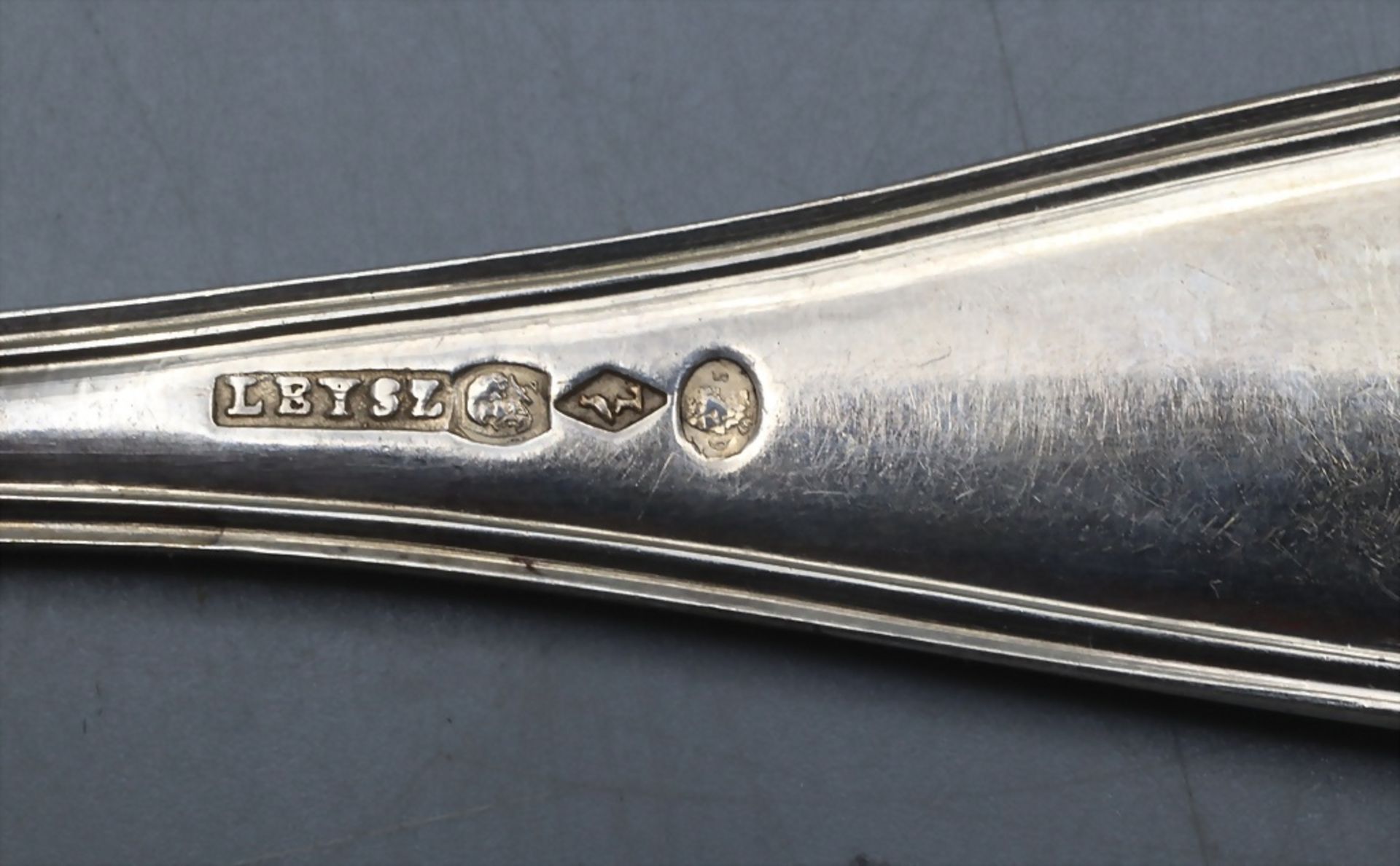 6 Löffel und 6 Gabeln / 6 silver spoons and 6 silver forks, Leysz, Straßburg/Strasbourg, 1819-1838 - Bild 5 aus 5