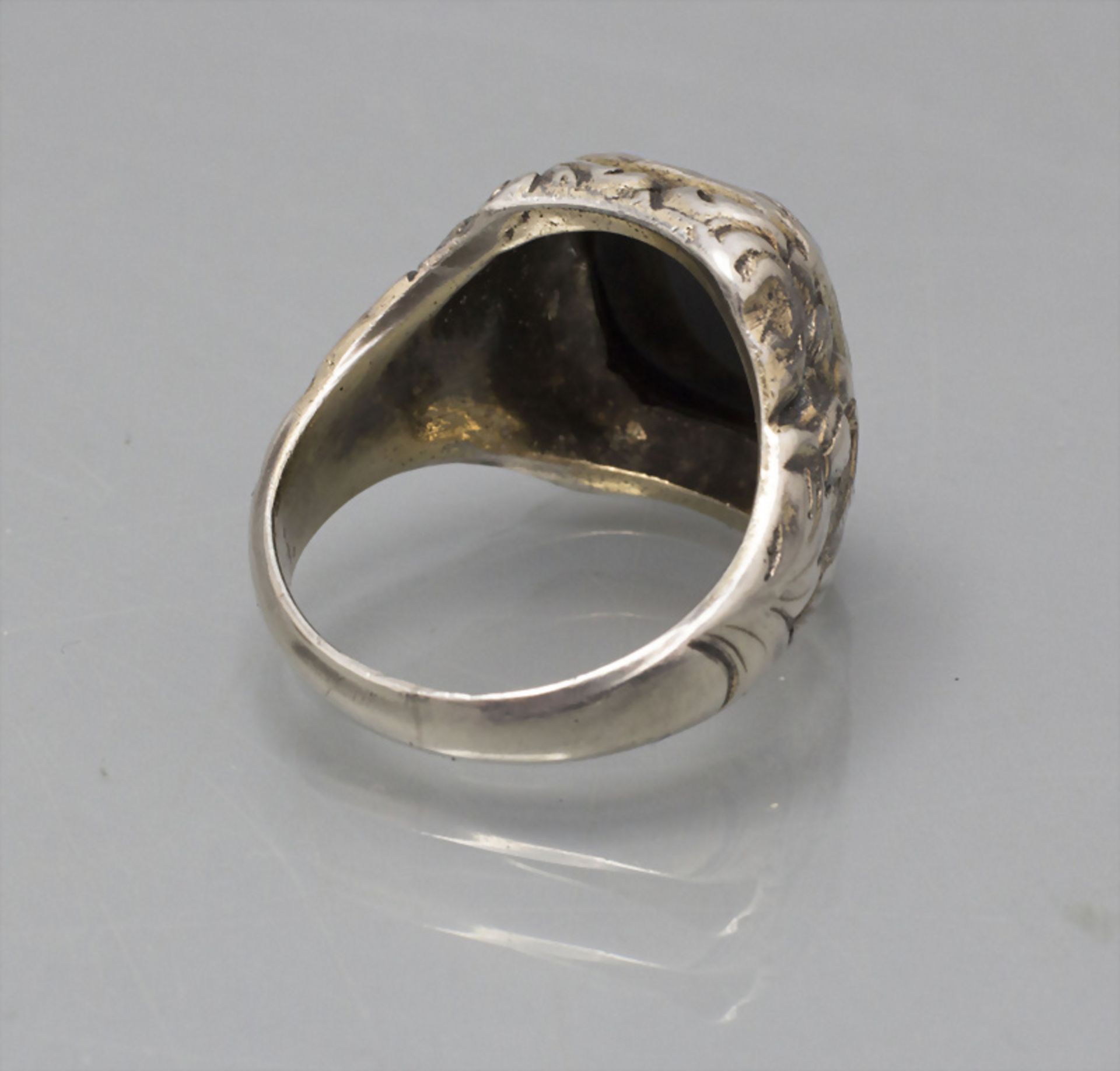 Siegelring / A silver seal ring, 20. Jh. - Image 3 of 4