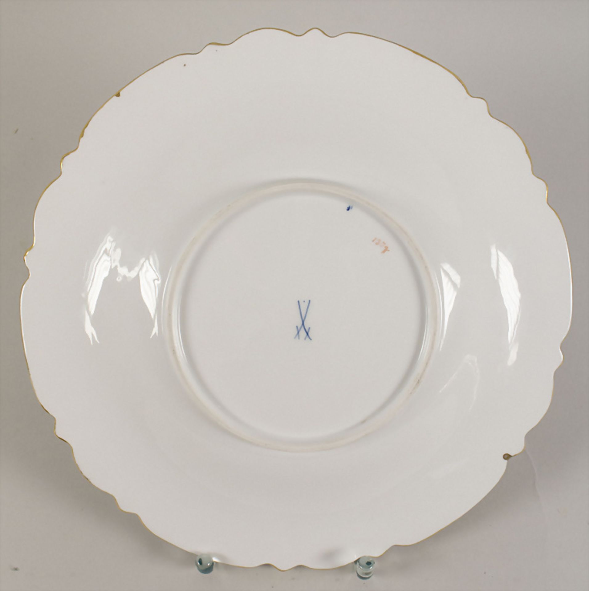 Prunkteller / A splendor plate, Meissen, Pfeifferzeit, 1924-34 - Bild 2 aus 2