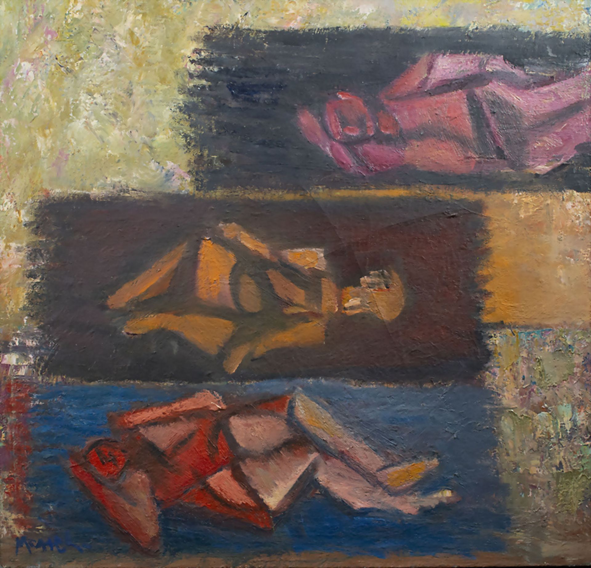 David MESSER (1912-1998), 'Sonnenbadende' / 'Sunbathing ones', 1989 - Bild 3 aus 5