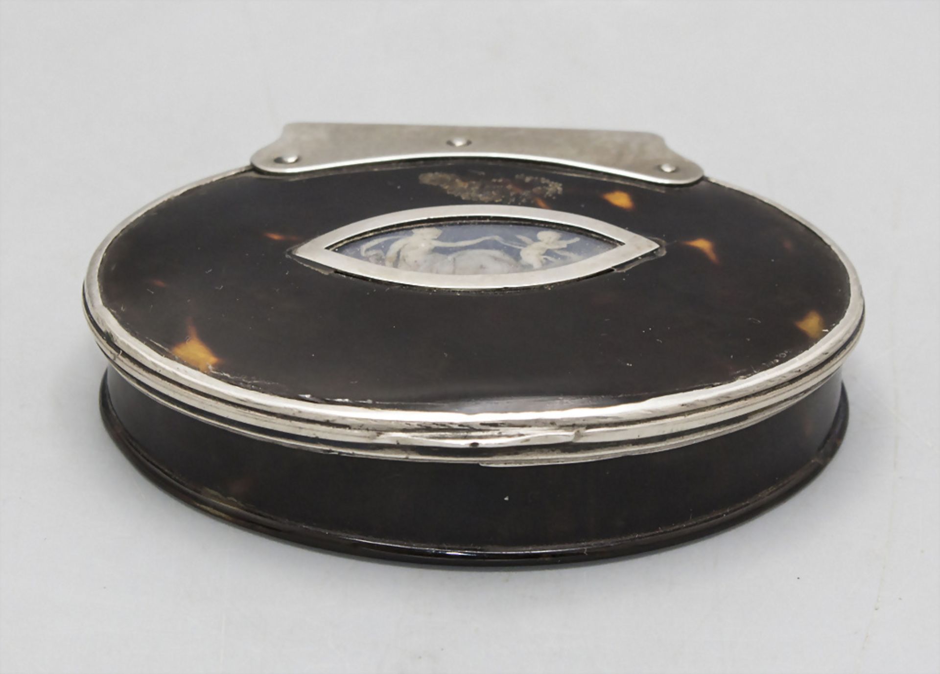 Ovale Tabatiere / Schnupftabakdose / An oval classicism snuff box, England, 18. Jh. - Bild 3 aus 6