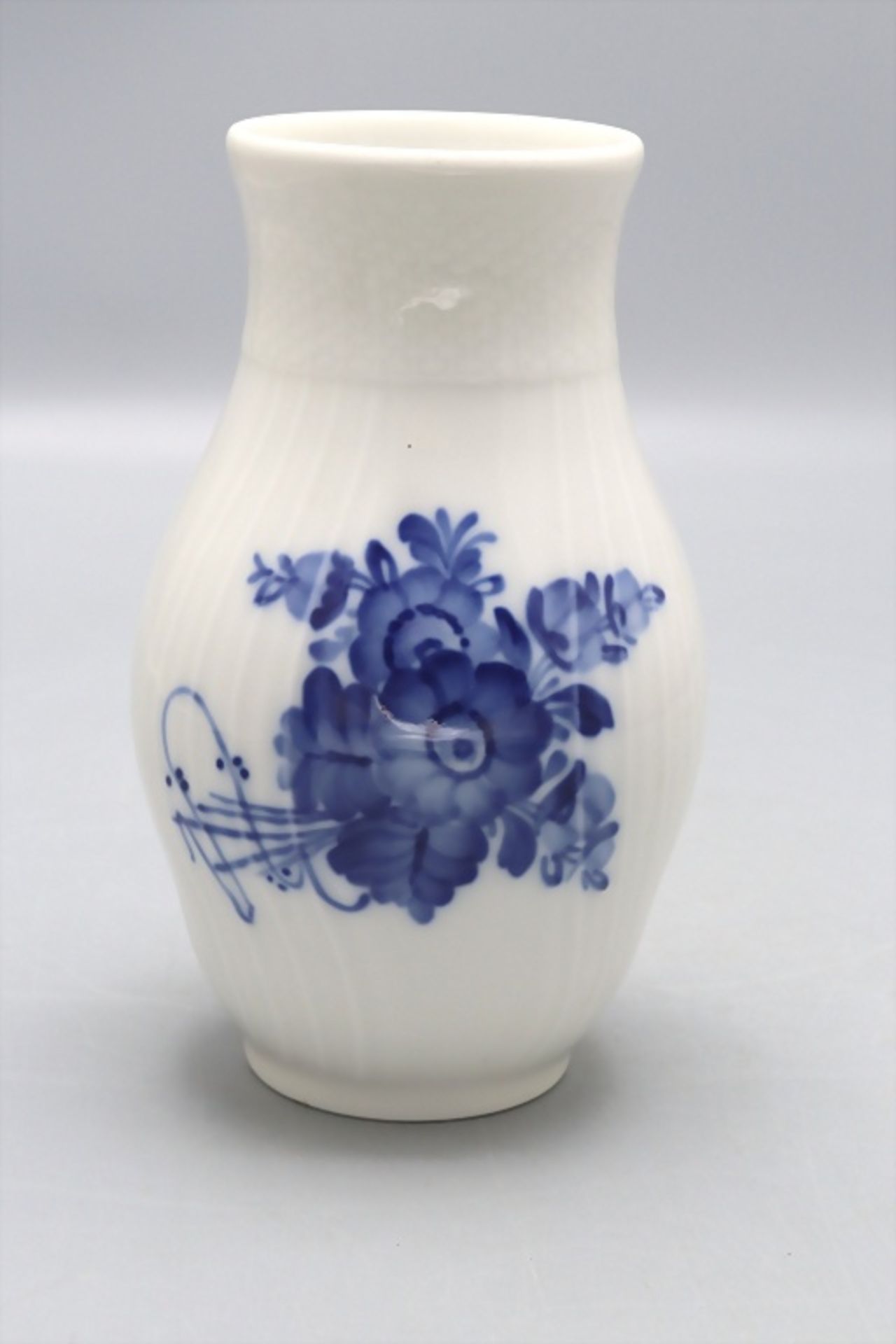 Vase 'Blaue Blume' / A vase with blue flower, Royal Copenhagen, 1969-1974