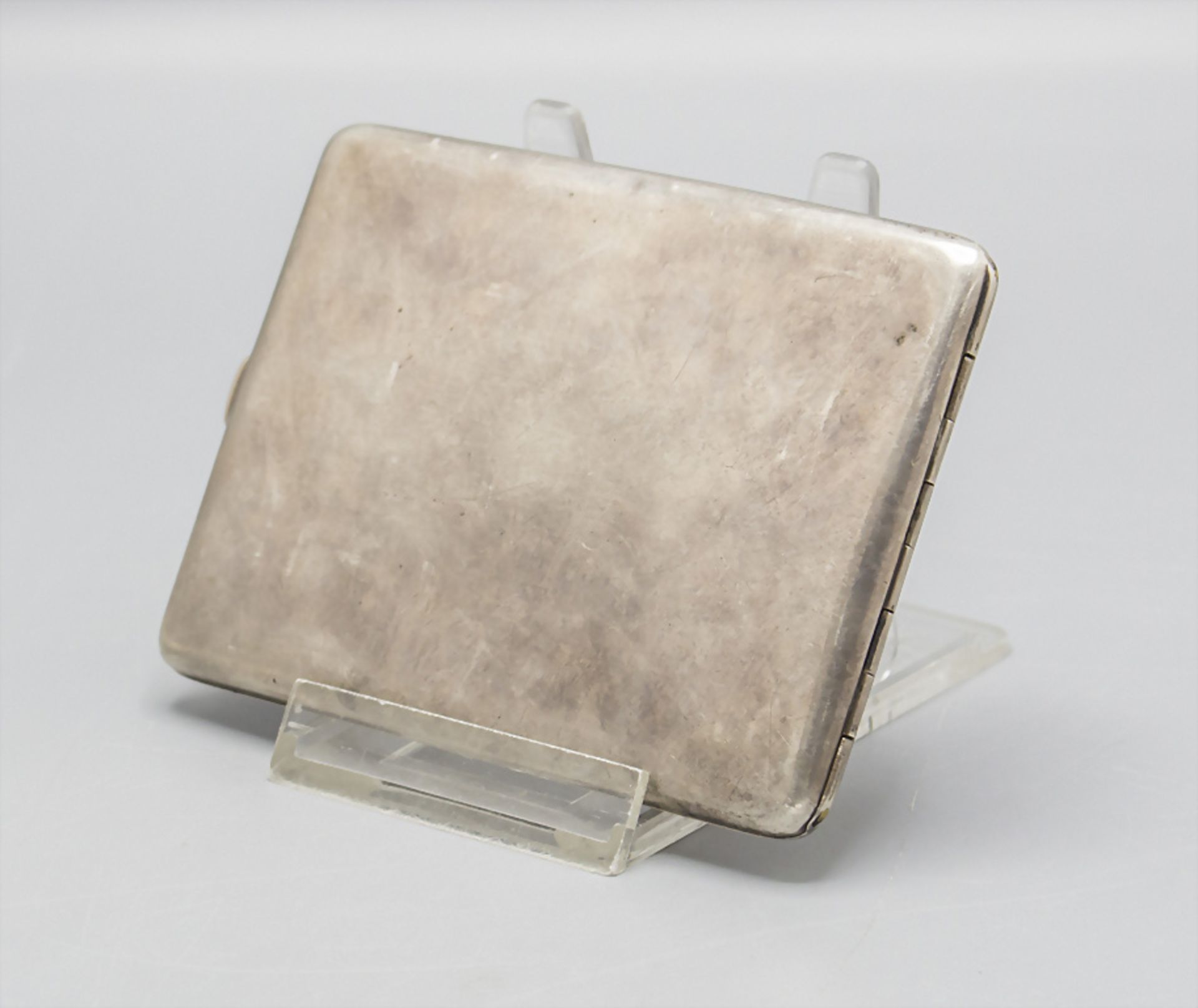 Jugendstil Zigarettenetui / An Art Nouveau silver cigarette box, Budapest, um 1910 - Image 2 of 4