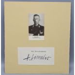 Autograph Heinrich Himmler (1900-1945), Politiker und Reichsführer SS, Drittes Reich, um 1939