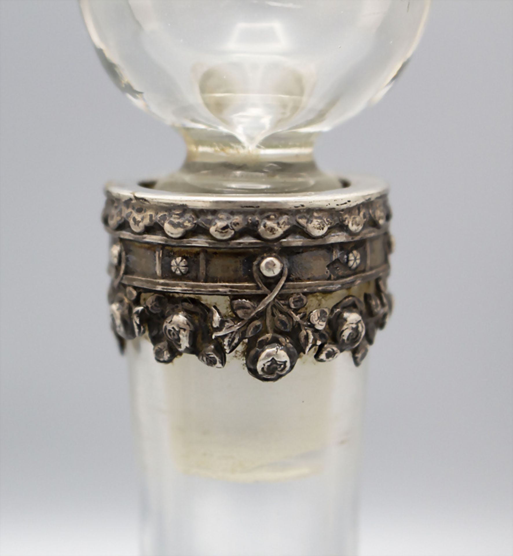 Likörkaraffe mit Silbermontur / A liqueur carafe with silver mount, Paul Cannaux & Cie., ... - Image 3 of 4