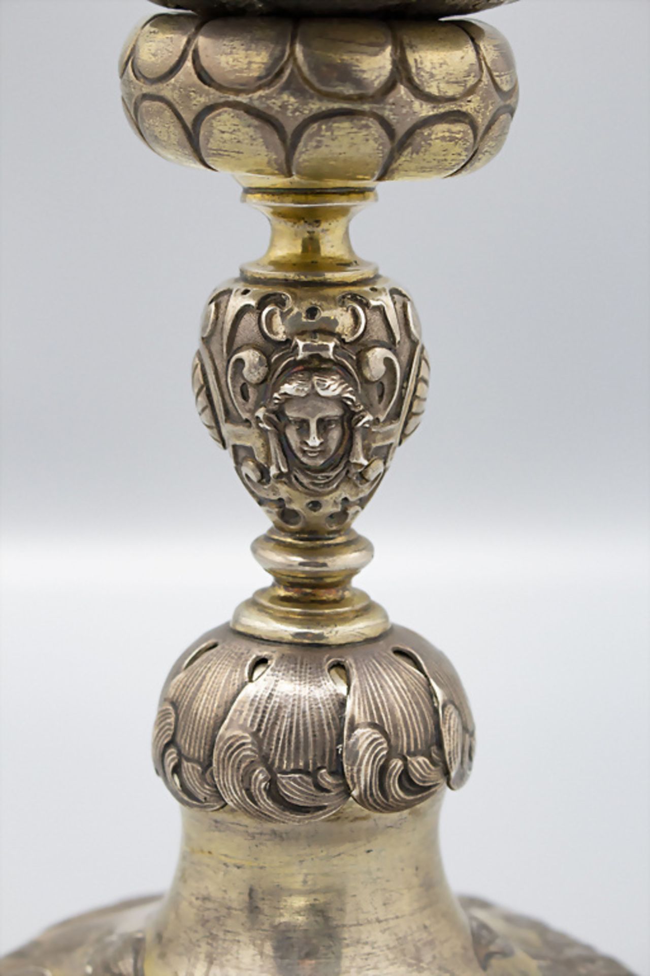 Barocker Messkelch / A Baroque silver chalice, deutsch, um 1660-1680 - Bild 4 aus 5