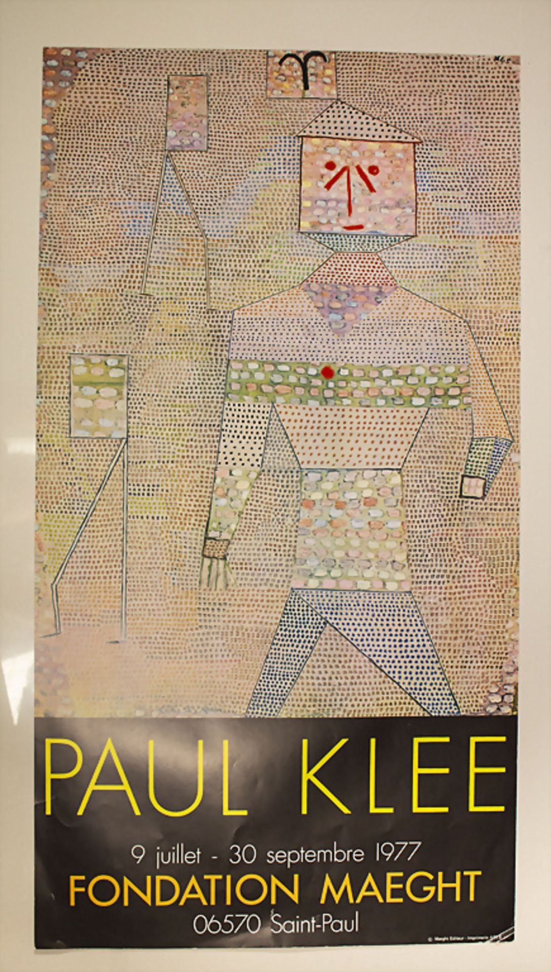 Paul KLEE (1879-1940), Ausstellungsplakat / Exhibition poster, Fondation Maeght, Saint-Paul, 1977