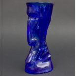 Künstlervase / An art glass vase, Fachschularbeit, 2. Hälfte 20. Jh.