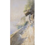 Giovanni BATTISTA (1858-1925), 'Italienische Küstenlandschaft' / 'An Italian coast landscape'