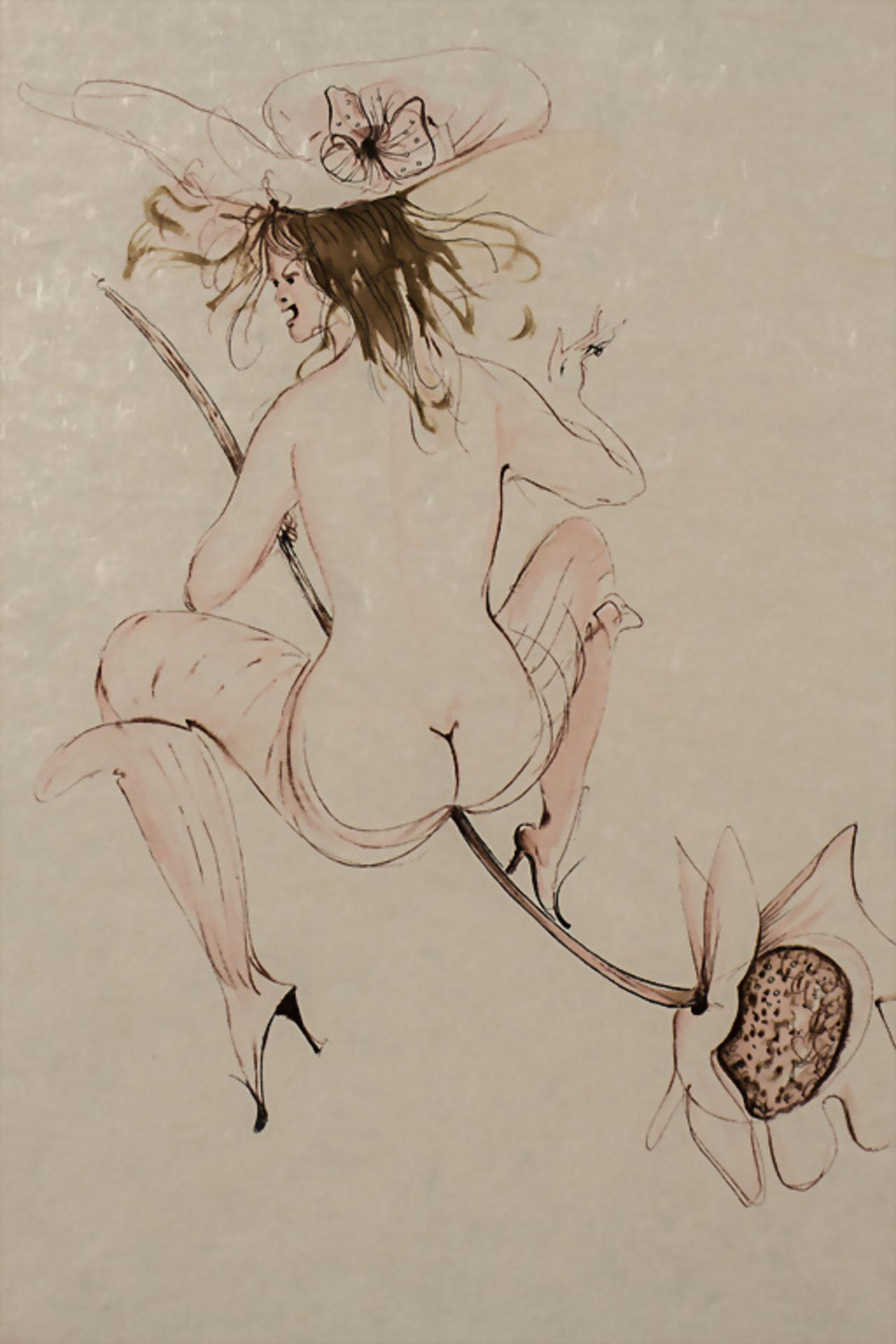 Leonor Fini (1907-1996), 'Die Blumenhexe' / 'The flower witch' - Image 2 of 5