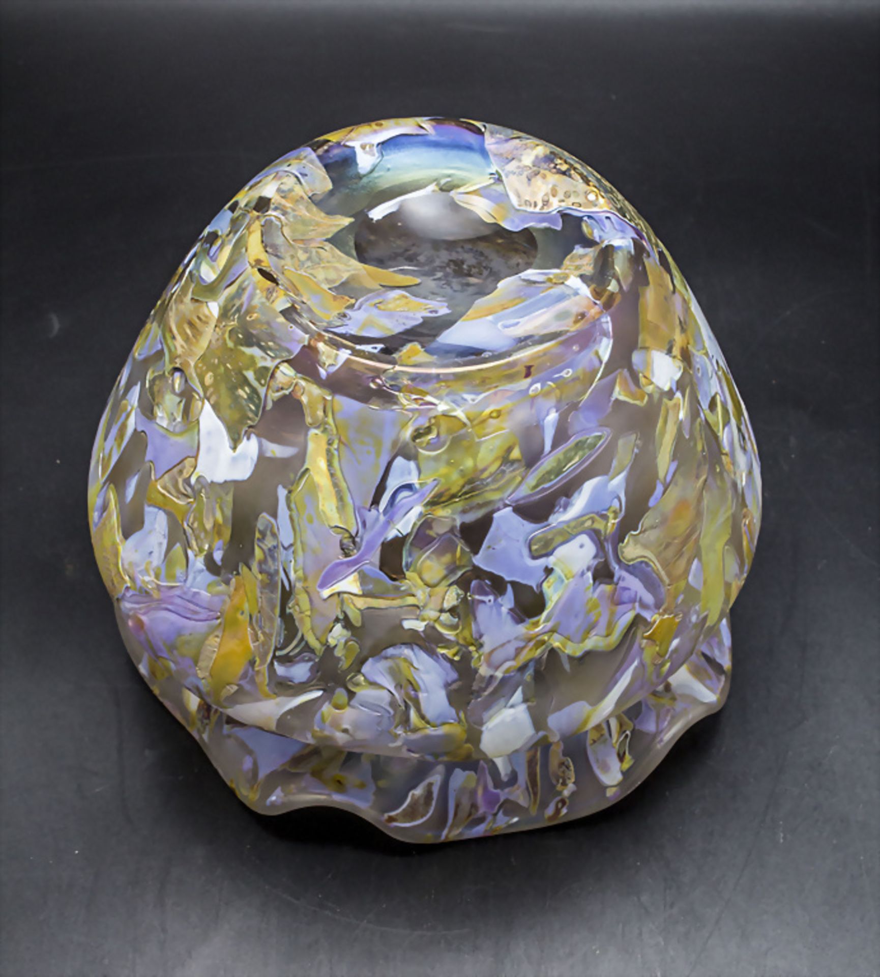 Jugendstil Glasziervase / A decorative Art Nouveau glass vase, Böhmen, um 1910 - Image 4 of 6