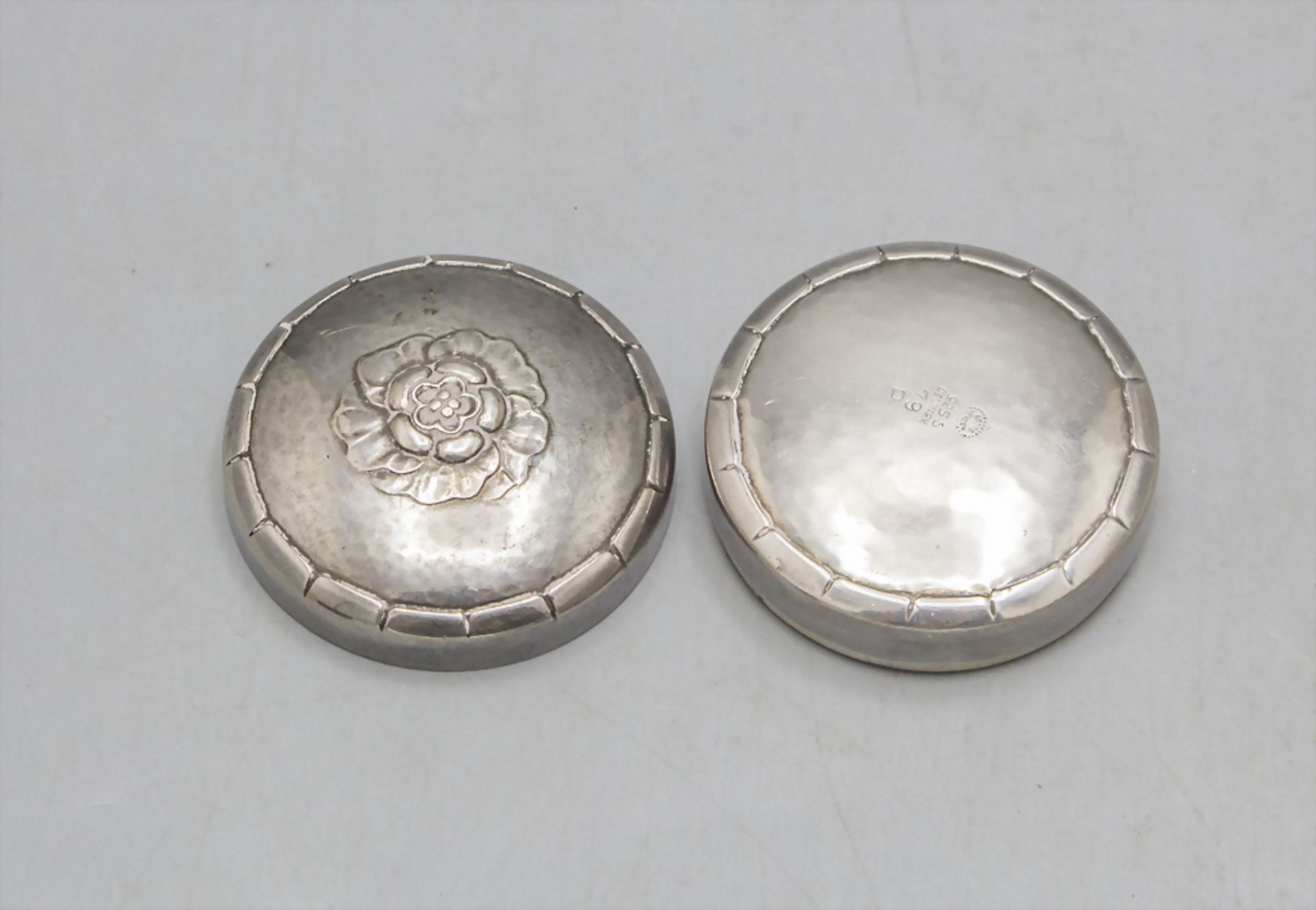 Pillendose Nr. 79 / A silver pill box No. 79, Georg Jensen, Copenhagen, nach 1945 - Image 4 of 4