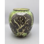 Jugendstil Majolika Vase 'Bäume' / An Art Nouveau majolica vase 'Trees', Max Laeuger, ...