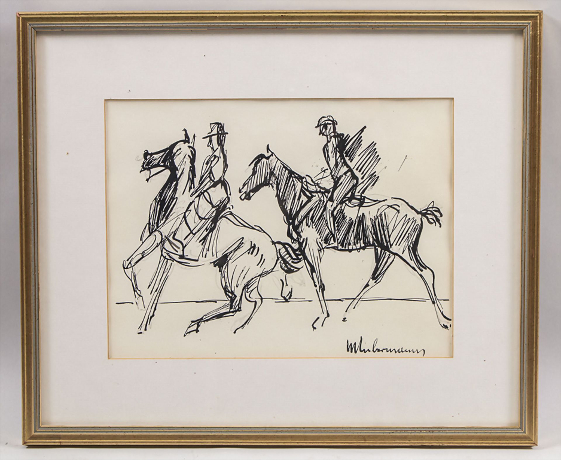 Max LIEBERMANN (1847-1935), zugeschrieben, 'Zwei Reiter' / attributed, 'Two riders' - Bild 8 aus 9