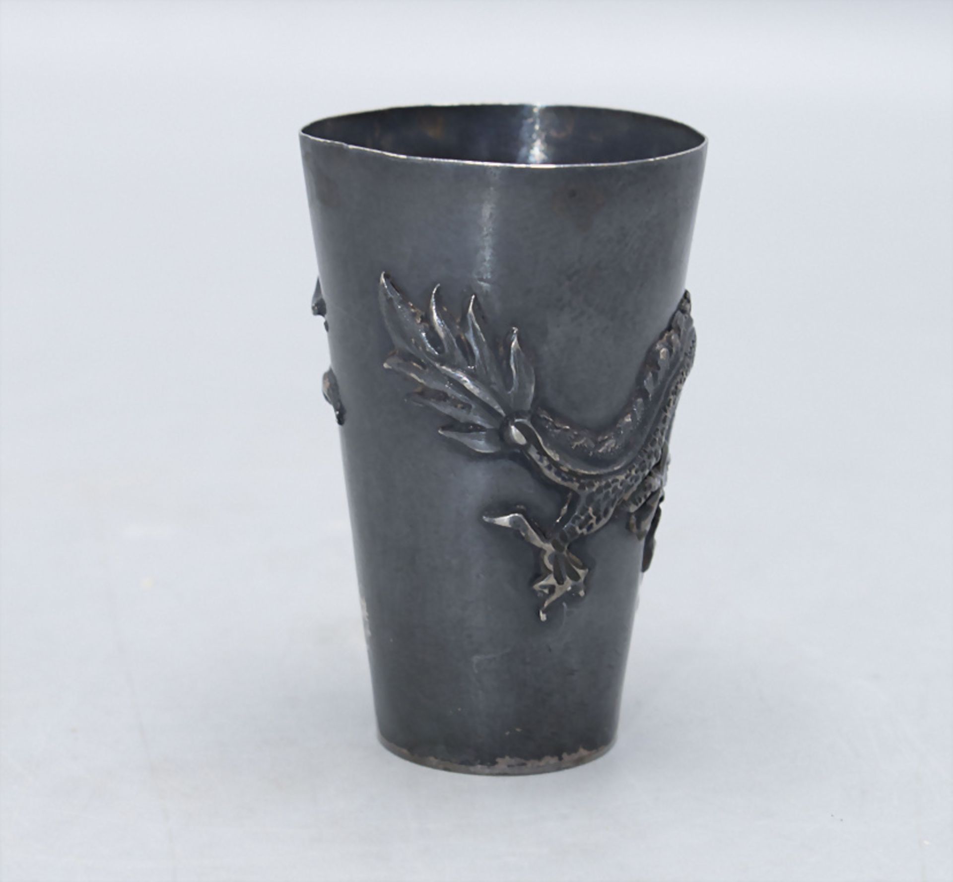 Silberbecher / A silver beaker, China, um 1900 - Image 4 of 6