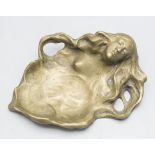 Erotische Jugendstil Bronzeschale / An erotic Art Nouveau vide poche, Frankreich, um 1900