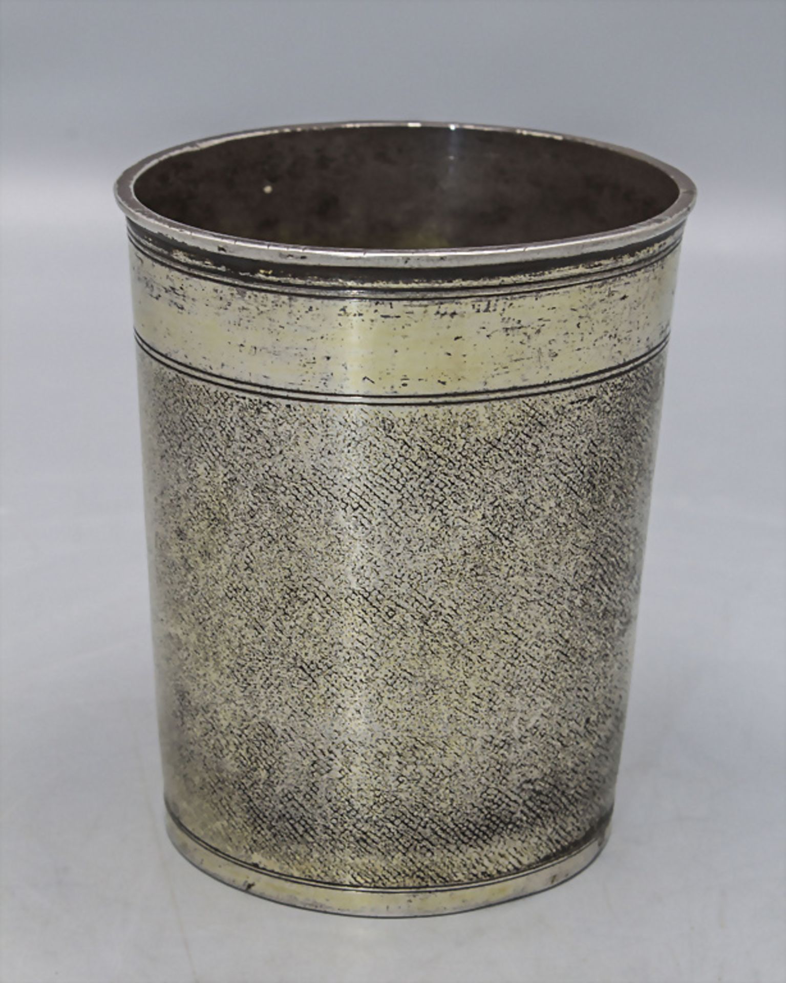 Schlangenhautbecher / A snake skin silver beaker, Johann Philipp Höfler, Nürnberg, nach 1685