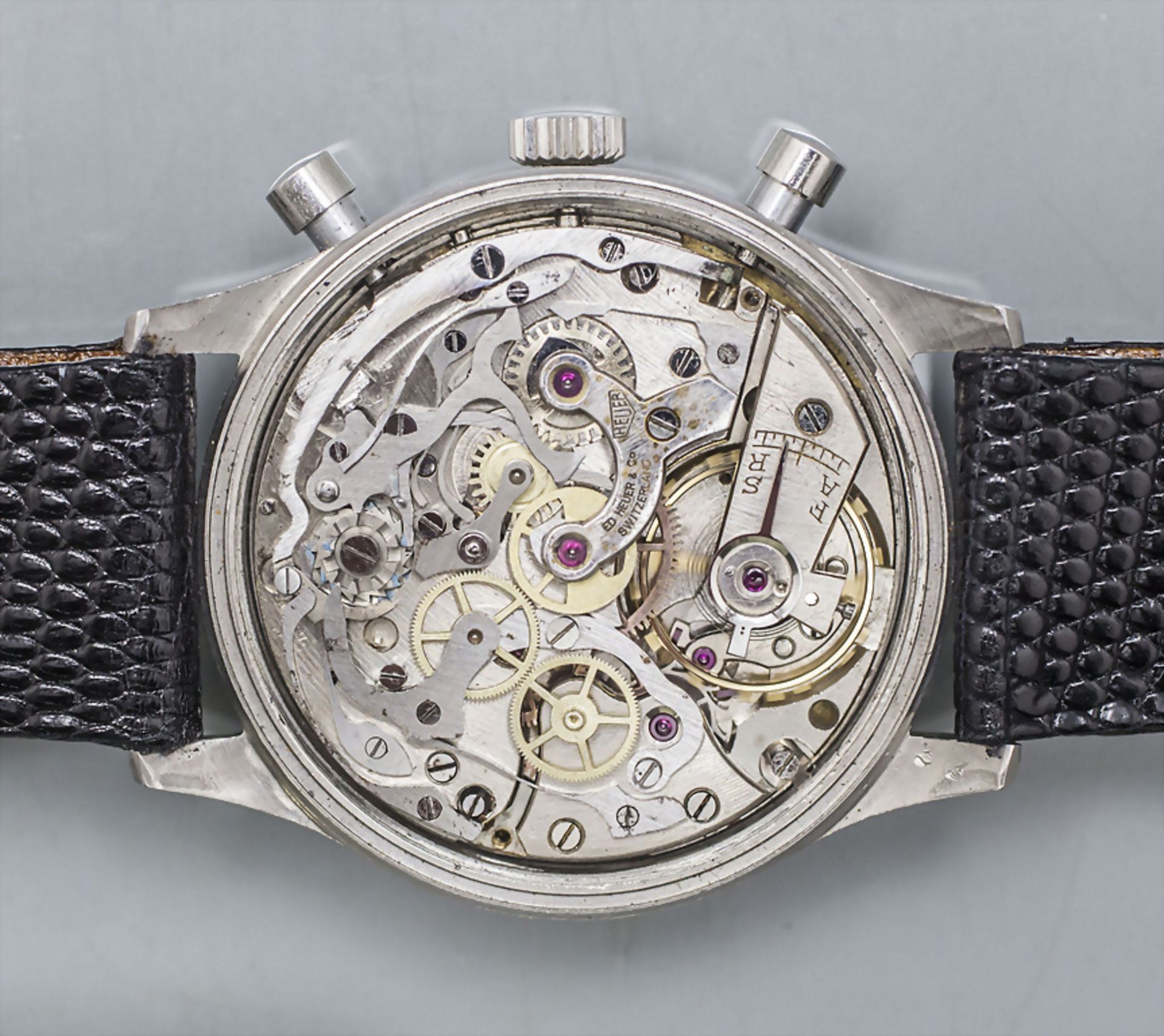 Chronograph, Ed. Heuer et Cie., Schweiz / Swiss, um 1965 - Image 3 of 6