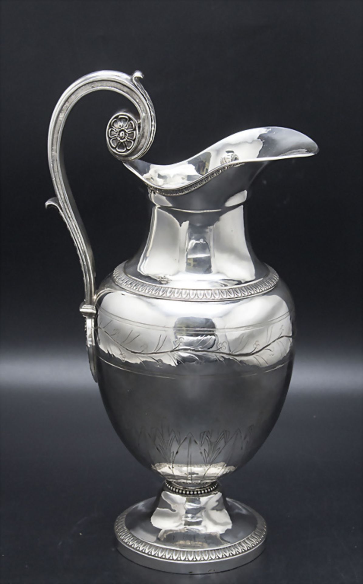 Schenkkrug / A silver jug, Louis Manaut, Paris, 1829-1839 - Image 3 of 7