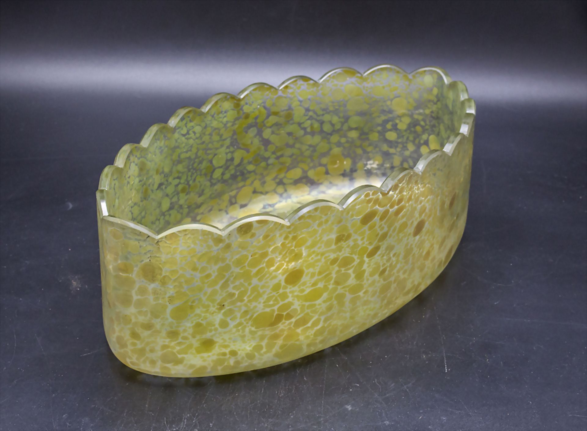 Jugendstil Schale 'Candia Papillon' / An Art Nouveau glass bowl 'Candia Papillon', Johann ... - Image 3 of 5