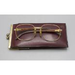 Brille / Lesebrille / Reading glasses, Cartier, Paris, um 1970