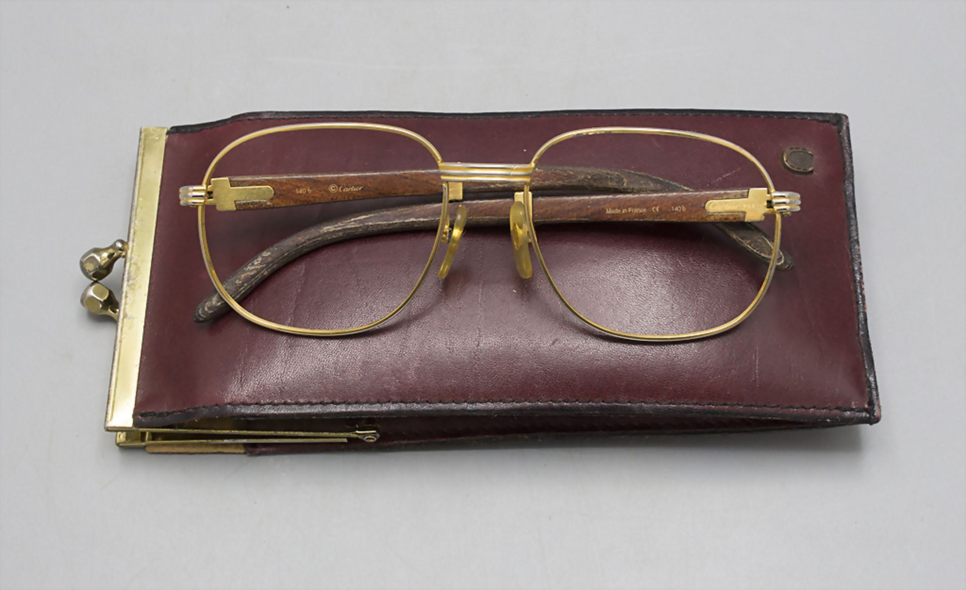 Brille / Lesebrille / Reading glasses, Cartier, Paris, um 1970