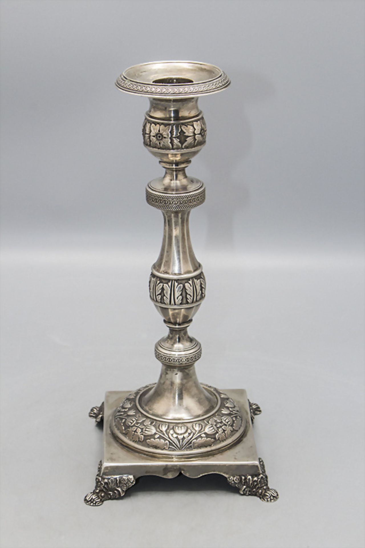 Barock Kerzenleuchter / A Baroque silver candlestick, Porto, um 1820