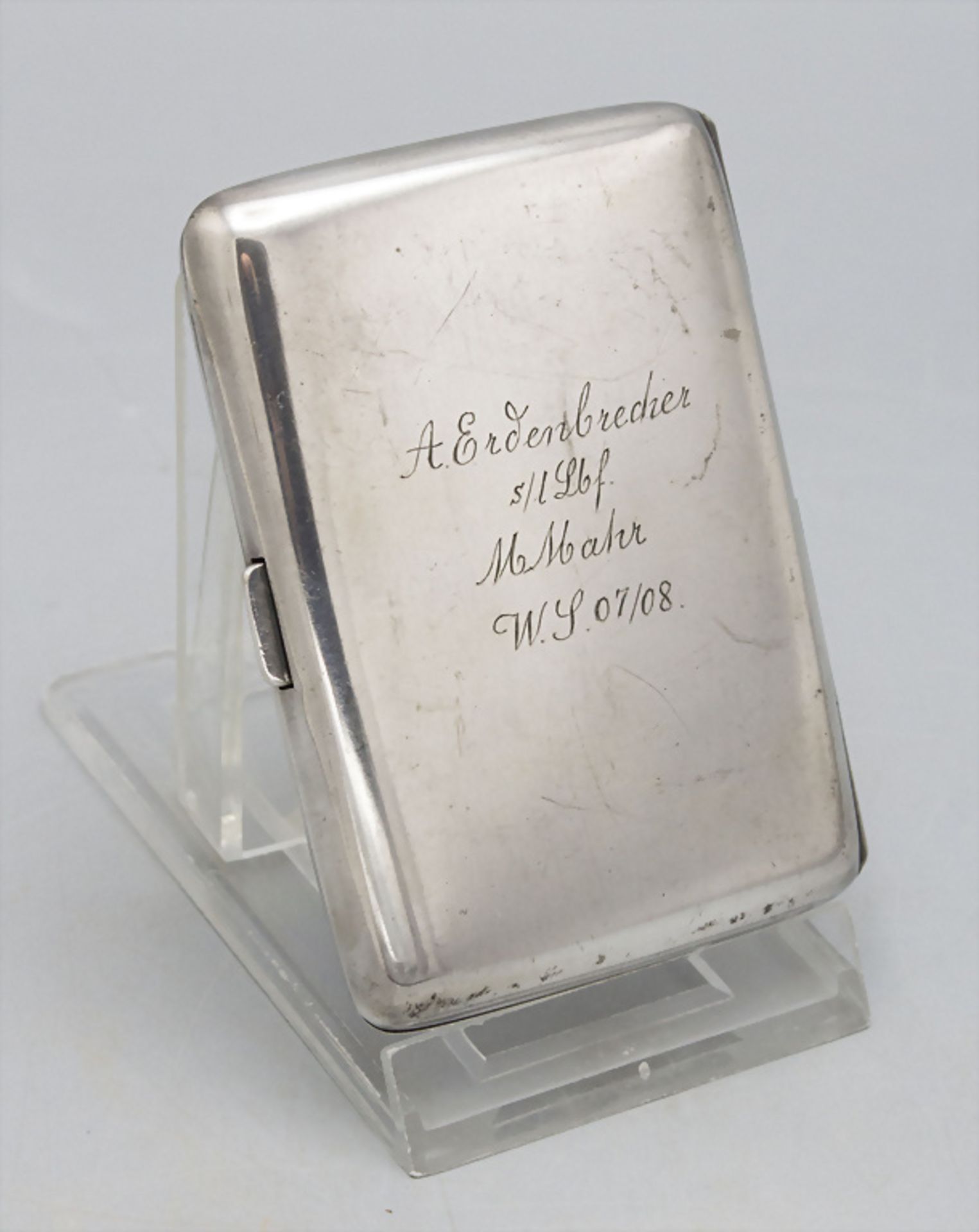 Jugendstil Zigarettenetui / Studentenverbindung / Art Nouveau cigarette case, WMF, Geislingen, ... - Image 2 of 4