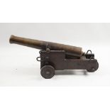 Modellkanone / A model of a cannon, deutsch, um 1880