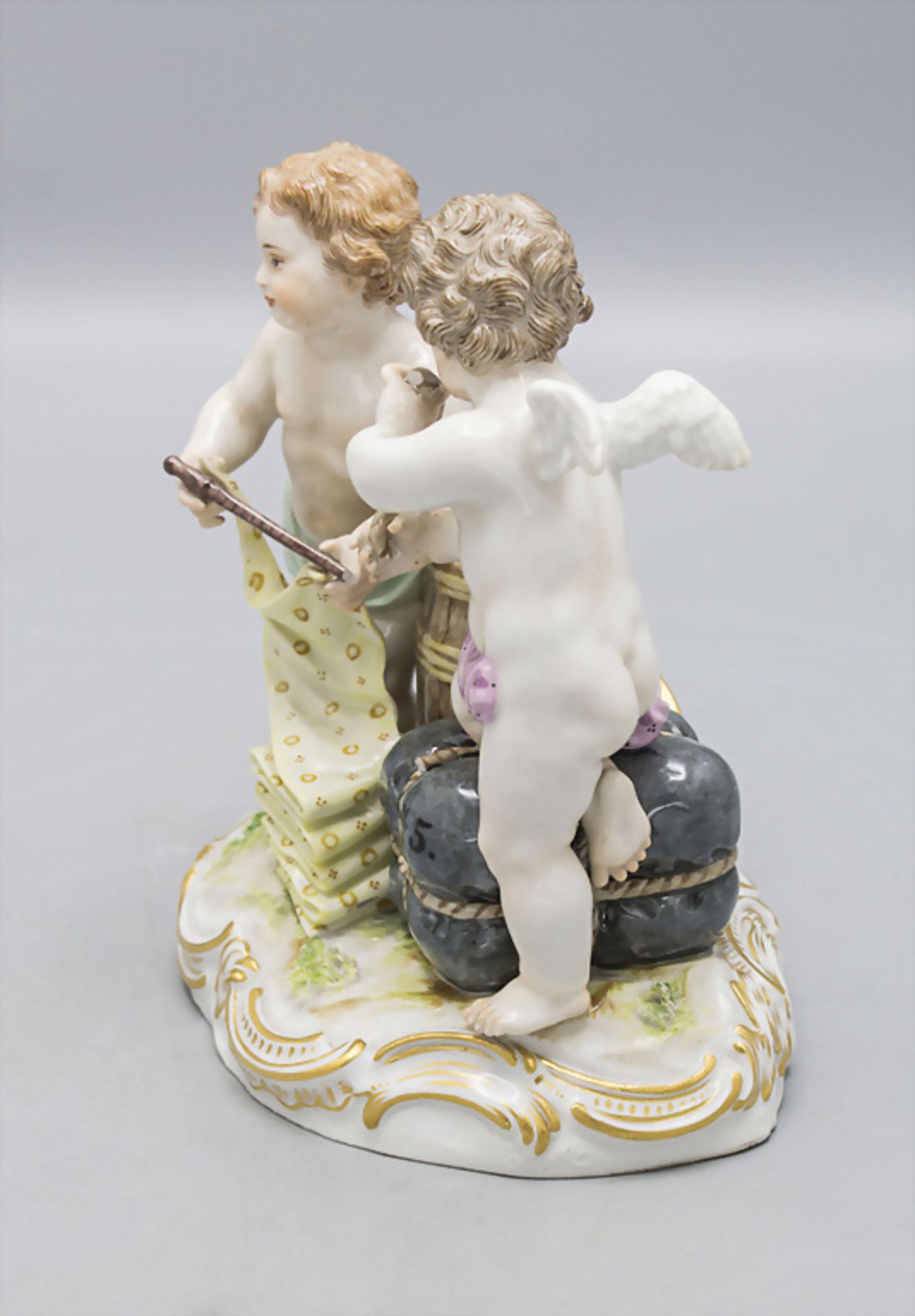 Figurengruppe 'Allegorie auf den Handel' / An allegory of trade, C. C. Punct, Meissen, 1860-1924 - Bild 4 aus 5