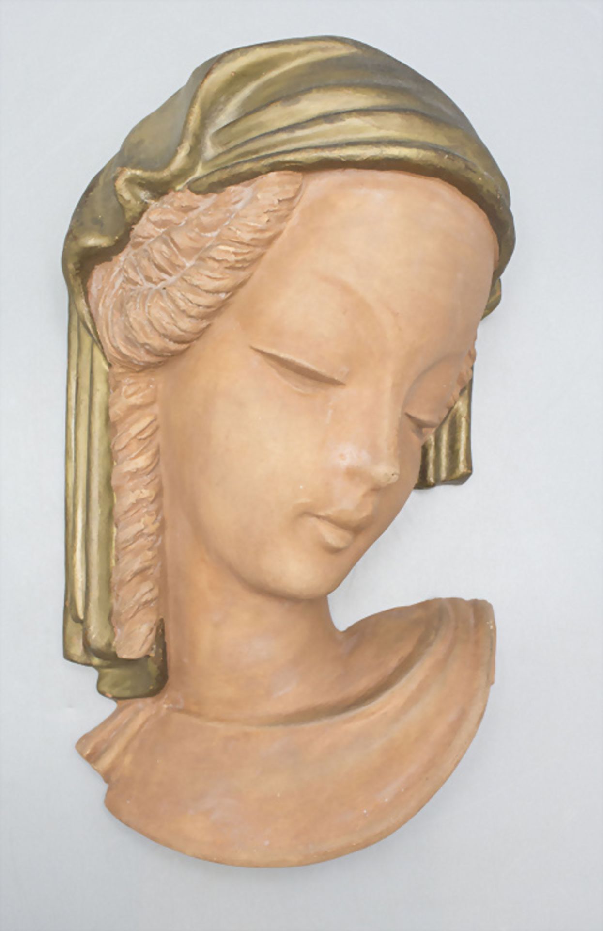 Art Déco Wandmaske / An Art Deco wall mask, Goebel-Bieber, Wien, um 1930