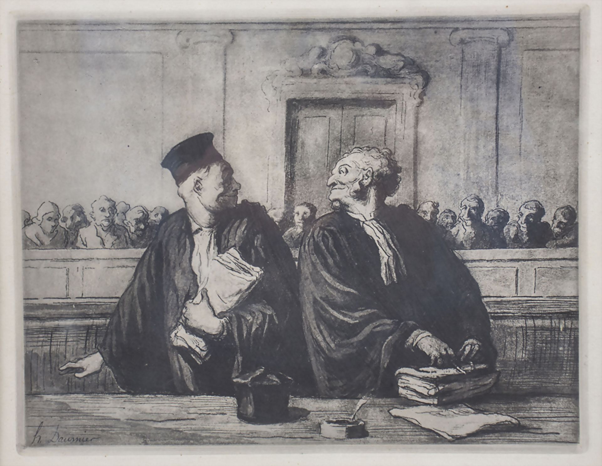 Honoré DAUMIER (1808-1879), 'Les gens de justice. Après l'audience'