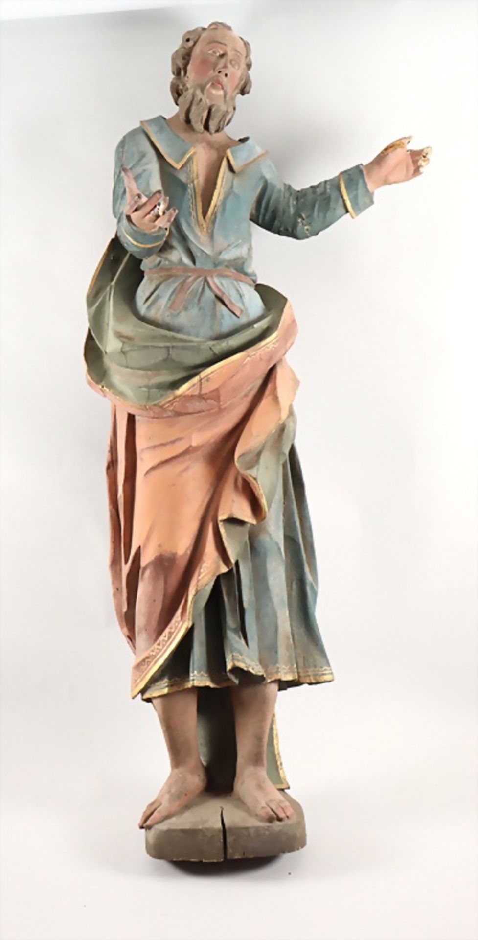 Heiligenfigur / A wooden sculpture of a saint, Anfang 18. Jh.