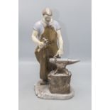 Porzellanfigur 'Schmied' / A porcelain figure of a blacksmith, Bing & Gröndahl, Copenhagen