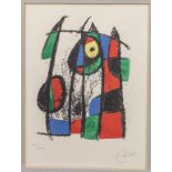 Joan MIRO (1893-1983), 'Komposition' or 'The curious cat', 1975